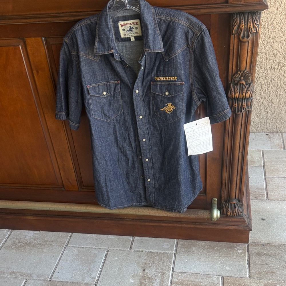 Phixclothes Dark Blue Men's Casual Button Down Shirt